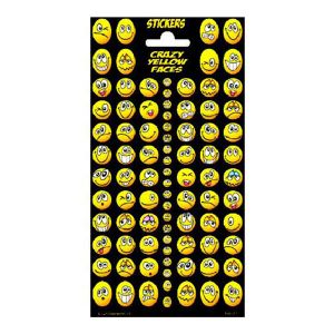Αυτοκόλλητα Crazy Yellow Faces Funny Products SD100313