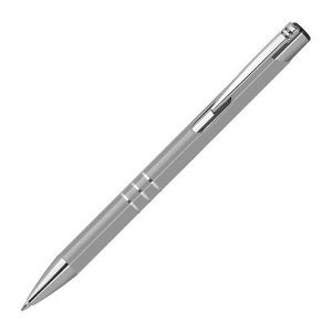 Στυλό Μεταλλικό Γκρι με Ασημένιες Λεπτομέρειες Υ14,2xØ1εκ.