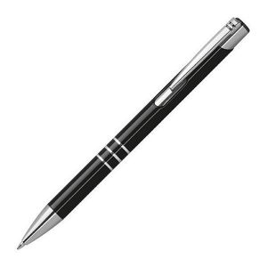 Στυλό Μεταλλικό Μαύρο με Ασημένιες Λεπτομέρειες Υ14,2xØ1εκ.