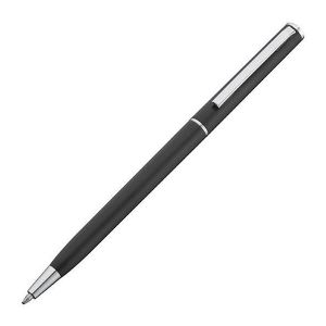 Στυλό Πλαστικό Slim Line Μαύρο με Ασημένιες Λεπτομέρειες Υ13,6xØ0,8εκ.