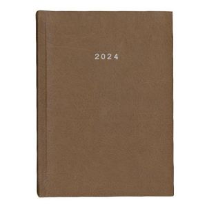 Ημερολόγιο Ημερήσιο 2024 Old Leather Δετό Καφέ Ανοιχτό 12x17εκ.
