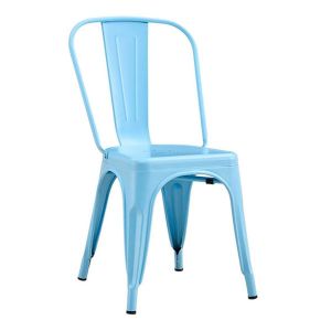 Καρέκλα Μεταλλική Loft Στοιβαζόμενη Μπλε 45x48xΥ85εκ.