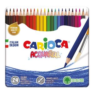 Ξυλομπογιές Ακουαρέλας 24 Χρωμάτων Carioca