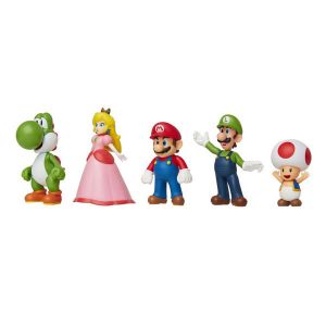 Σετ 5 Φιγούρες Super Mario (Nintendo Super Mario) Jakks Pacific