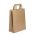 Χάρτινη Σακούλα με Εκτύπωση Καφέ με Πλακέ Χερούλι Υ35x26x12