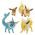 Pokemon Φιγούρες Εξέλιξης Eevee, Jolteon, Vaporeon, Flareon Jazwares