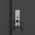 Ντουλάπα Γίγας Υ186x156x88εκ. Μεταλλική Δίφυλλη Λευκή-Γκρι με Συρόμενες Πόρτες και Κλειδαριά